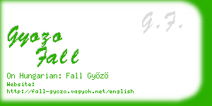 gyozo fall business card