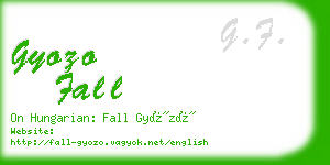 gyozo fall business card